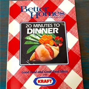 Better Homes and Gardens 20 Minutes to Dinner Paperback Cookbook GUC